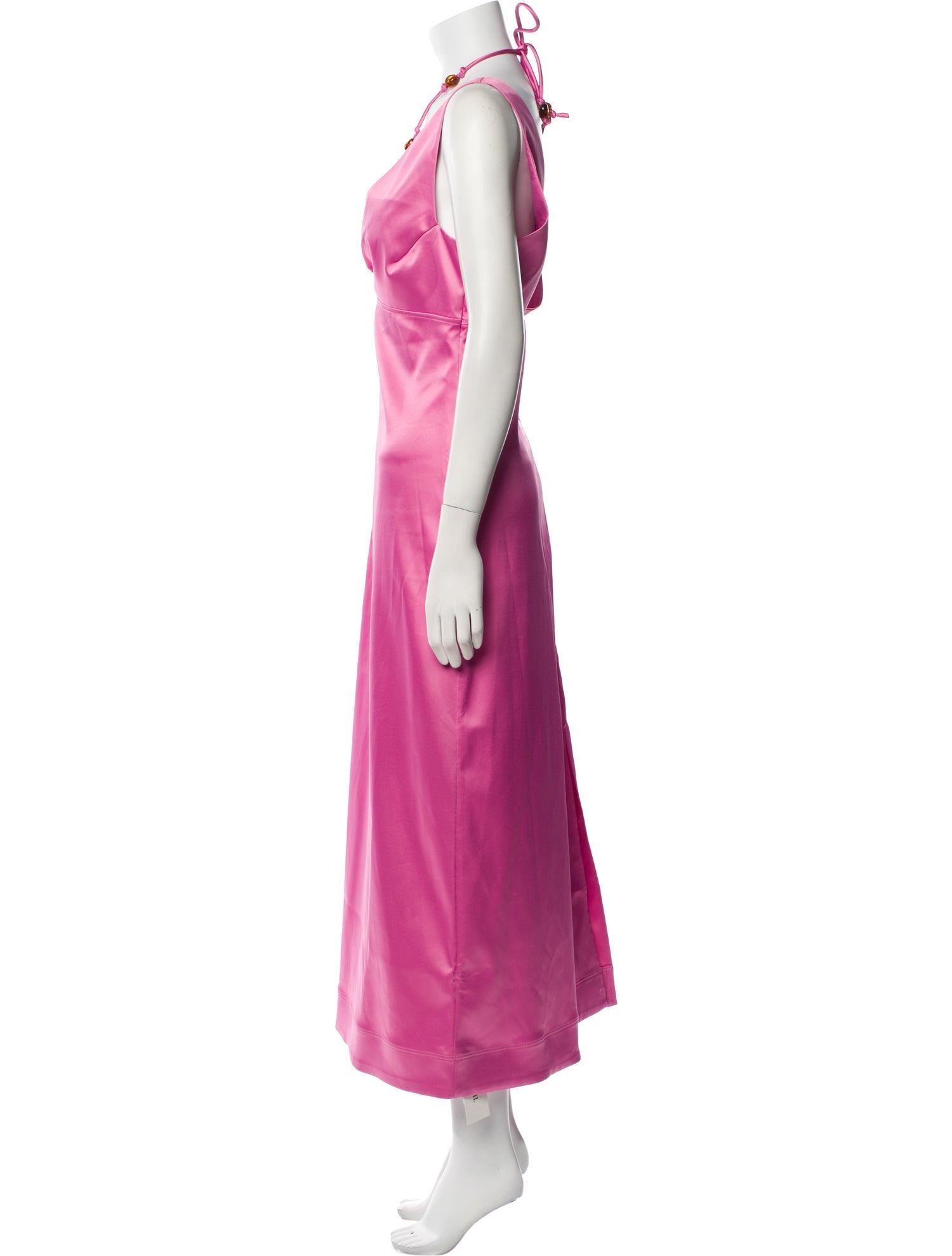 Ganni V-Neck Long Dress